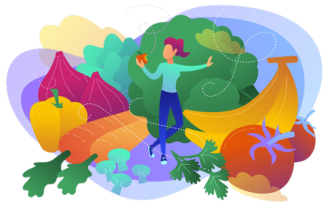 食欲をそそる季節折々で鮮度抜群の野菜&果物が勢ぞろい